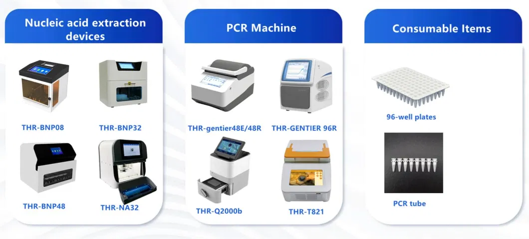 New Style Clinical Lab Real-Time Quantitative PCR System PCR Thermal Cycler Machine